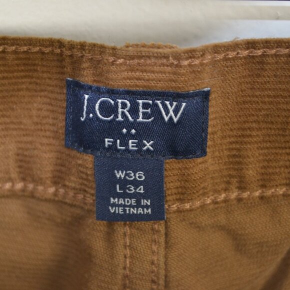 J Crew Flex Corduroy Slim Fit Straight Leg Pants 5 Pockets Relaxed Fit Brown - Picture 9 of 9